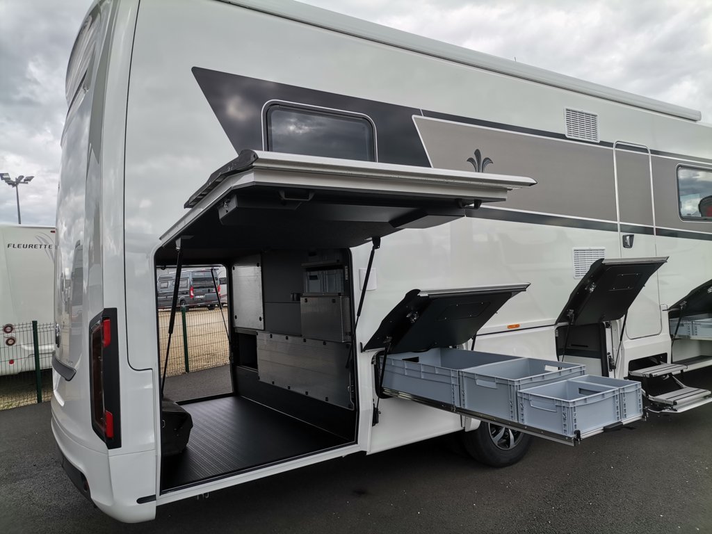 Bloc porte Hymer gris foncé camping-car